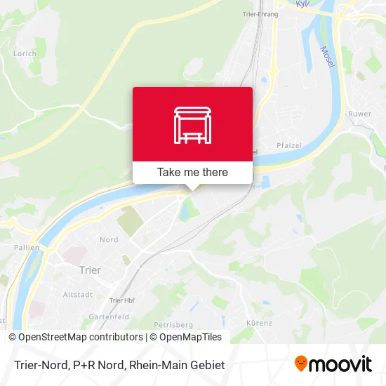Карта Trier-Nord, P+R Nord