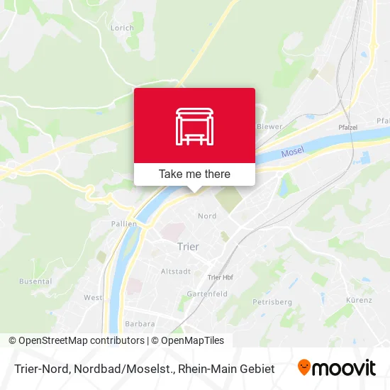 Карта Trier-Nord, Nordbad/Moselst.