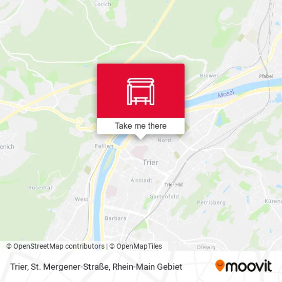 Карта Trier, St. Mergener-Straße