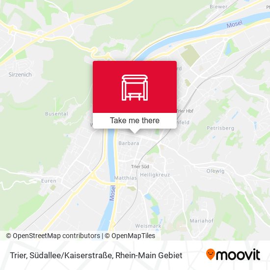 Trier, Südallee/Kaiserstraße map