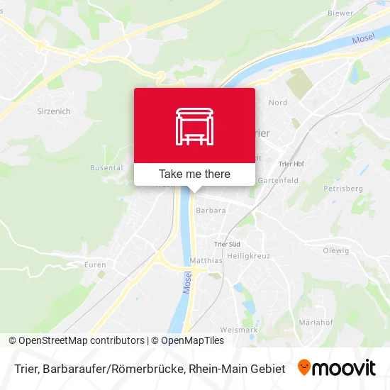 Карта Trier, Barbaraufer/Römerbrücke