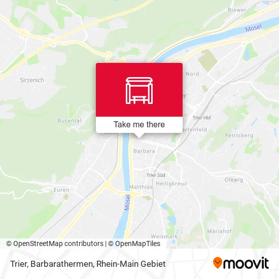Карта Trier, Barbarathermen