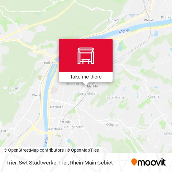 Карта Trier, Swt Stadtwerke Trier