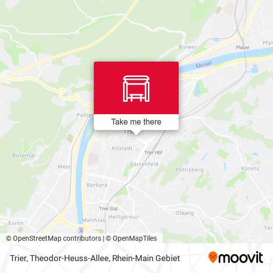 Trier, Theodor-Heuss-Allee map