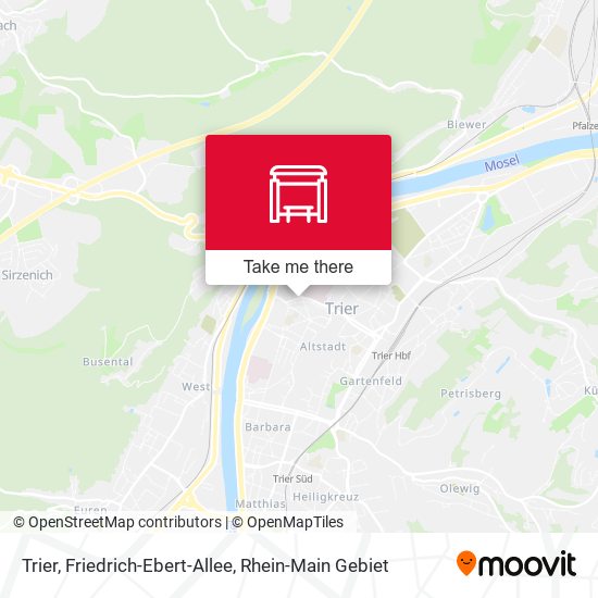 Trier, Friedrich-Ebert-Allee map