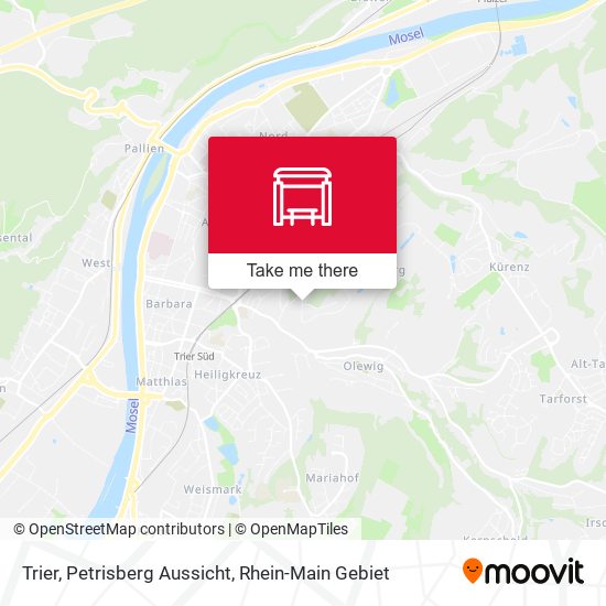 Trier, Petrisberg Aussicht map