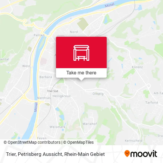 Карта Trier, Petrisberg Aussicht