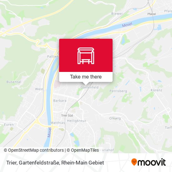 Trier, Gartenfeldstraße map