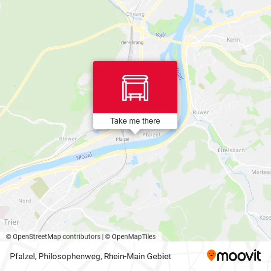 Карта Pfalzel, Philosophenweg