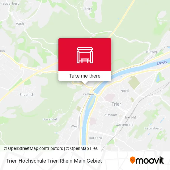 Карта Trier, Hochschule Trier