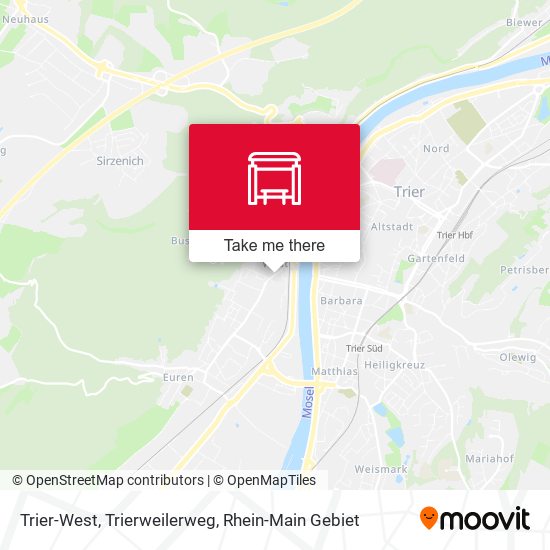 Trier-West, Trierweilerweg map