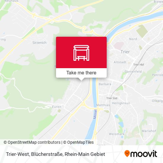Trier-West, Blücherstraße map