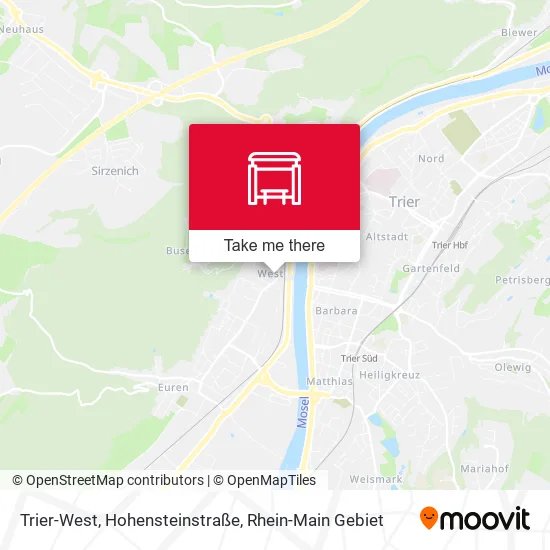 Карта Trier-West, Hohensteinstraße