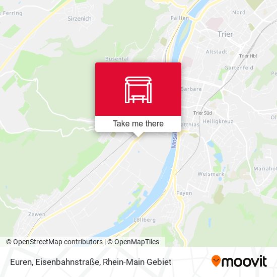 Euren, Eisenbahnstraße map