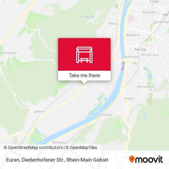 Euren, Diedenhofener Str. map