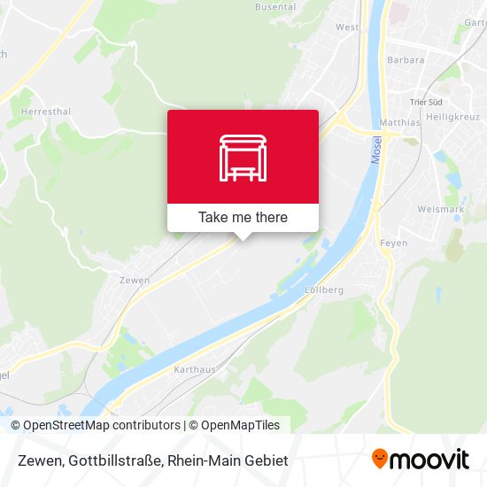Zewen, Gottbillstraße map