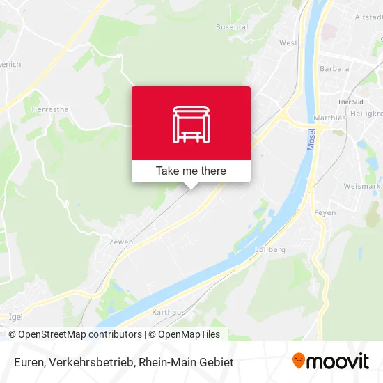Карта Euren, Verkehrsbetrieb