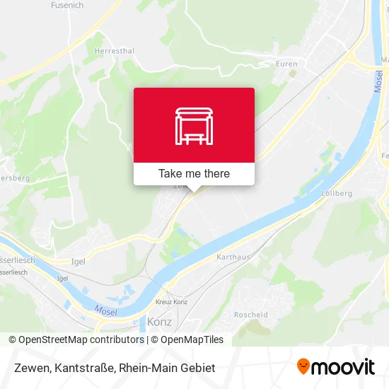 Карта Zewen, Kantstraße
