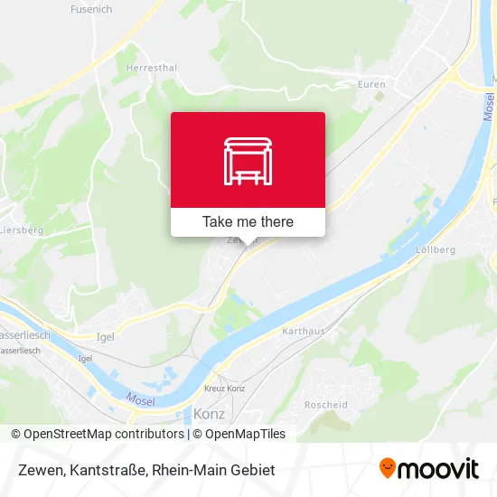 Карта Zewen, Kantstraße