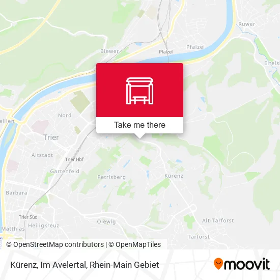 Карта Kürenz, Im Avelertal