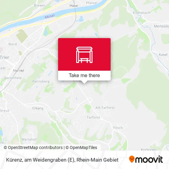 Карта Kürenz, am Weidengraben (E)