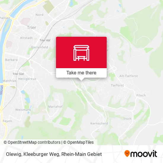 Карта Olewig, Kleeburger Weg