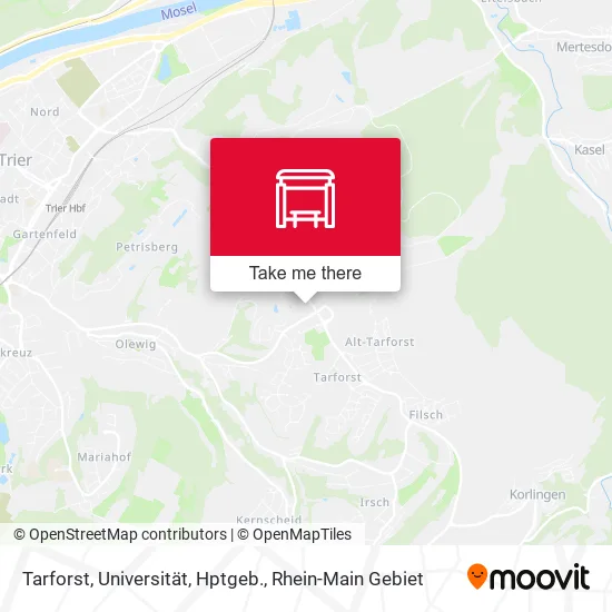 Карта Tarforst, Universität, Hptgeb.