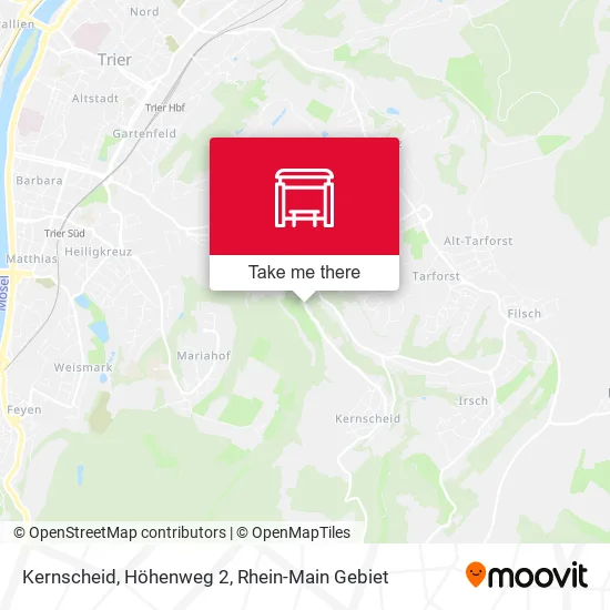Карта Kernscheid, Höhenweg 2