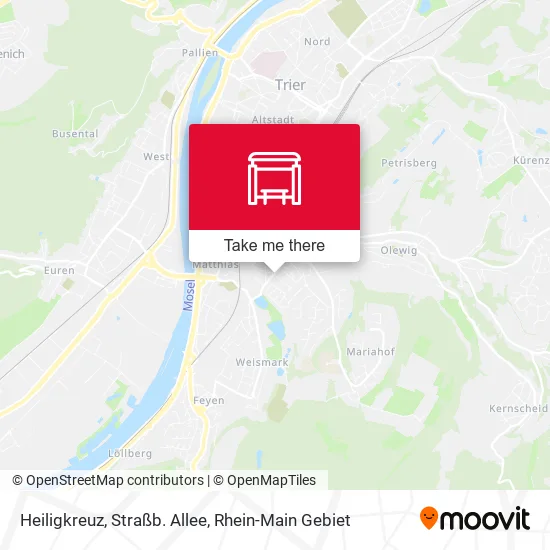 Карта Heiligkreuz, Straßb. Allee