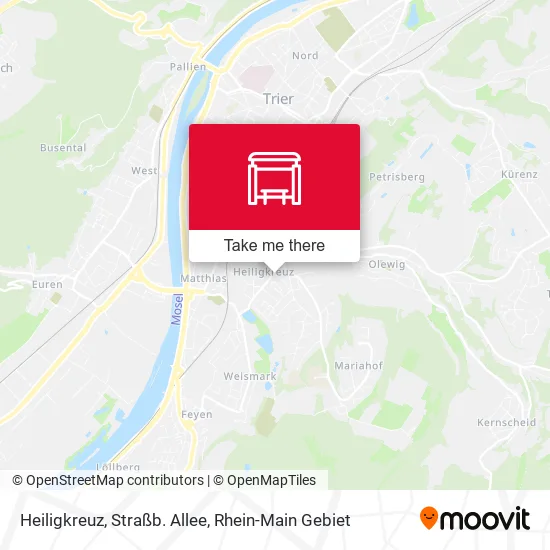 Карта Heiligkreuz, Straßb. Allee
