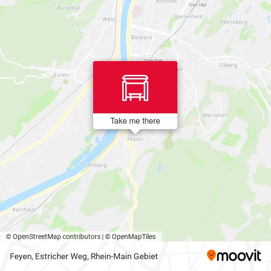 Карта Feyen, Estricher Weg