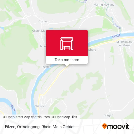 Карта Filzen, Ortseingang