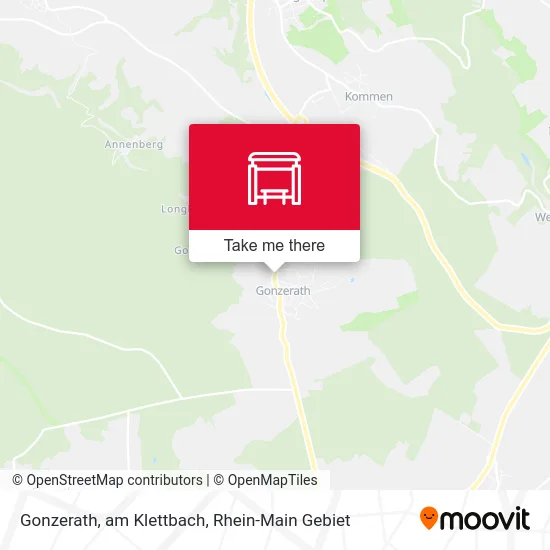 Карта Gonzerath, am Klettbach