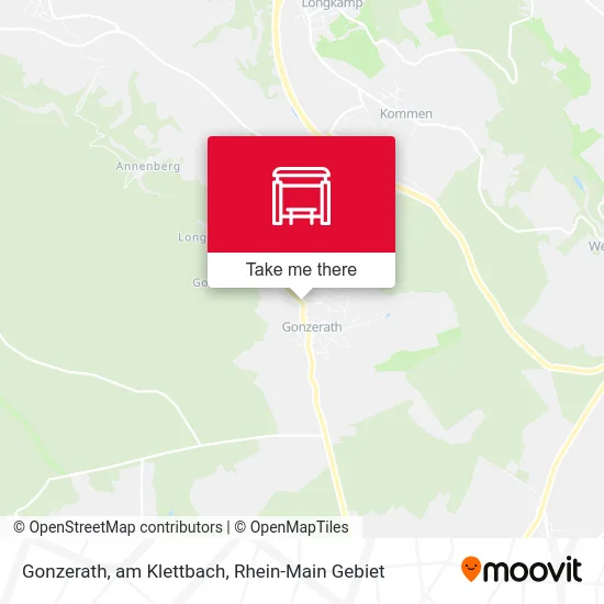 Карта Gonzerath, am Klettbach