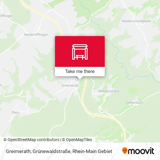 Карта Greimerath, Grünewaldstraße