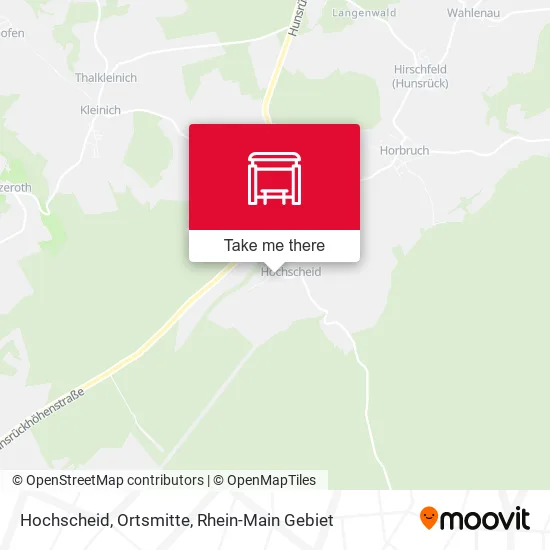 Карта Hochscheid, Ortsmitte