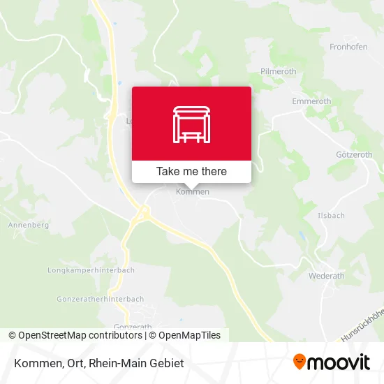 Карта Kommen, Ort