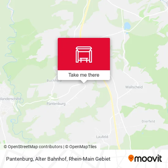 Карта Pantenburg, Alter Bahnhof