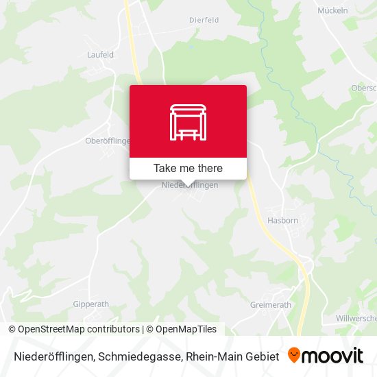 Niederöfflingen, Schmiedegasse map