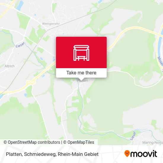 Карта Platten, Schmiedeweg