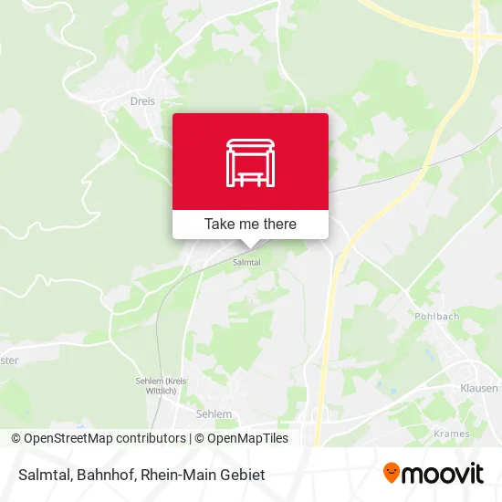 Карта Salmtal, Bahnhof