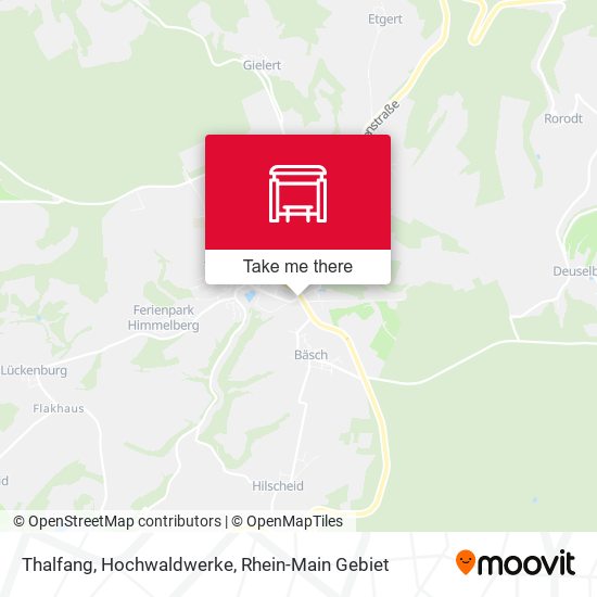 Карта Thalfang, Hochwaldwerke