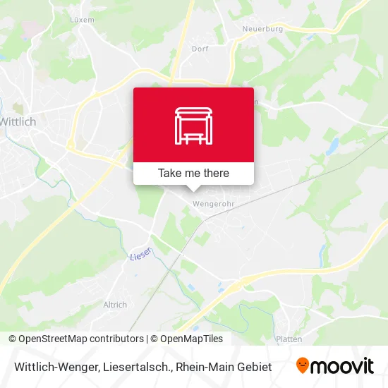 Карта Wittlich-Wenger, Liesertalsch.