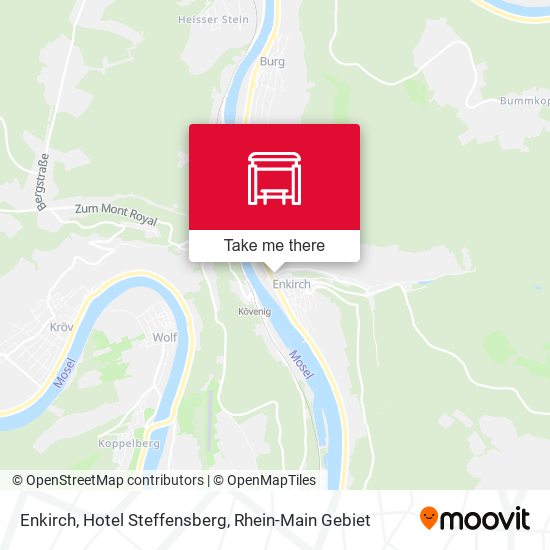 Enkirch, Hotel Steffensberg map