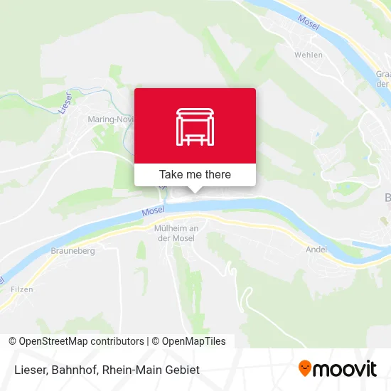 Lieser, Bahnhof map