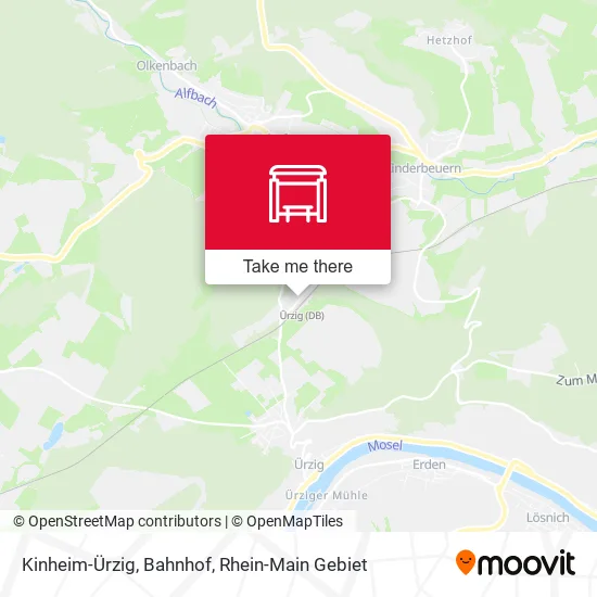 Карта Kinheim-Ürzig, Bahnhof