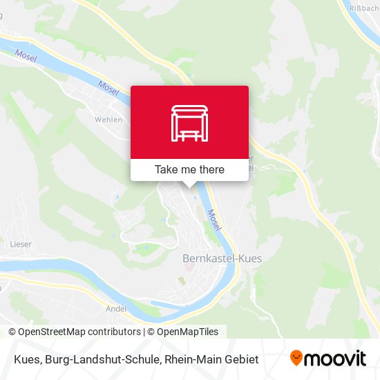 Kues, Burg-Landshut-Schule map