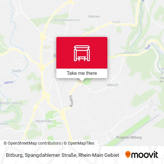 Карта Bitburg, Spangdahlemer Straße