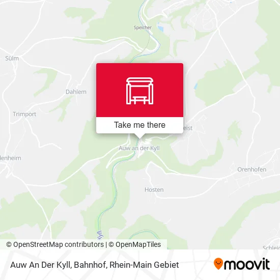 Карта Auw An Der Kyll, Bahnhof