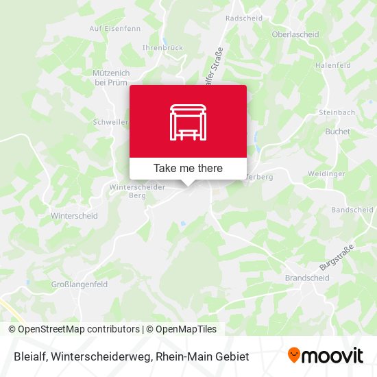 Bleialf, Winterscheiderweg map